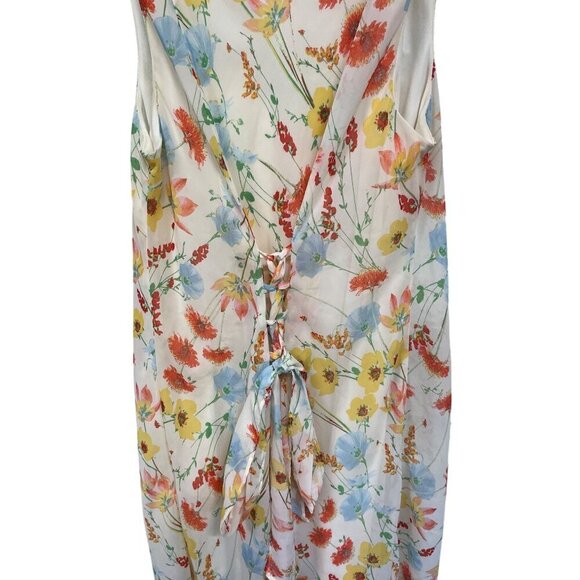 ROBBIE BEE Women's Ruffle Front Chiffon Sleeveless Dress Size 16 - Picture 7 of 7